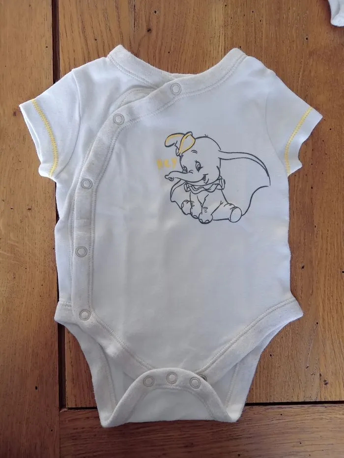 Body Disney Dumbo  3 mois Neuf - Disney - 3 mois  | Beebs