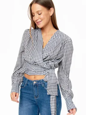Chemise effet cache coeur