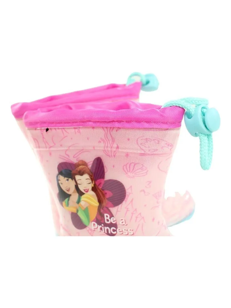Disney - Bottes fille imprimé Princesse - Rose