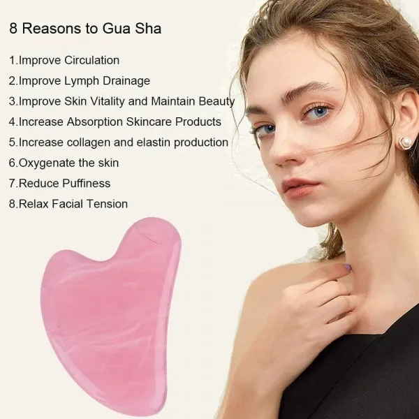 Grattoir facial Gua Sha en résine pour massage