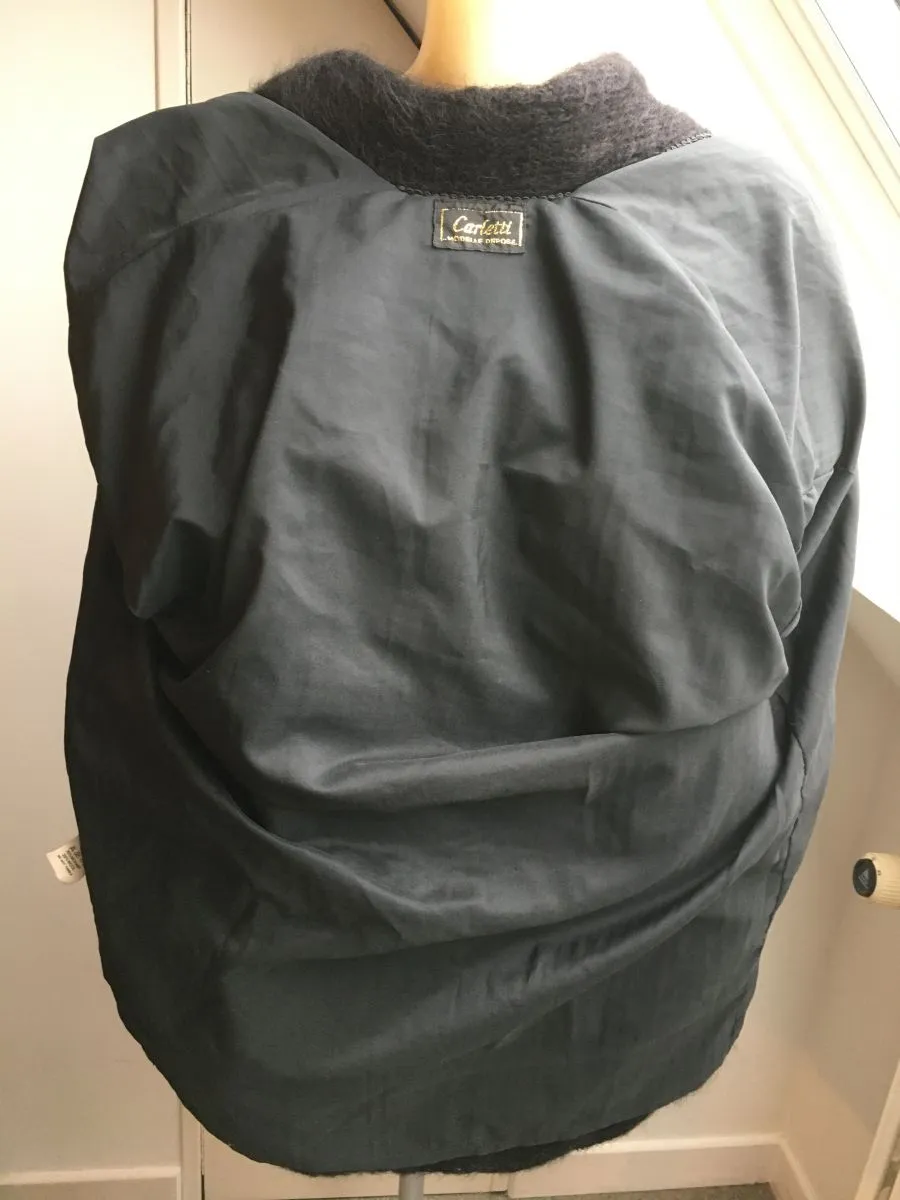 Gros gilet doudou vintage noir Carletti - Taille unique - Bo