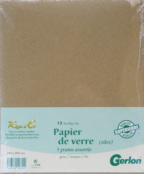 Lot 15 feuilles Silex