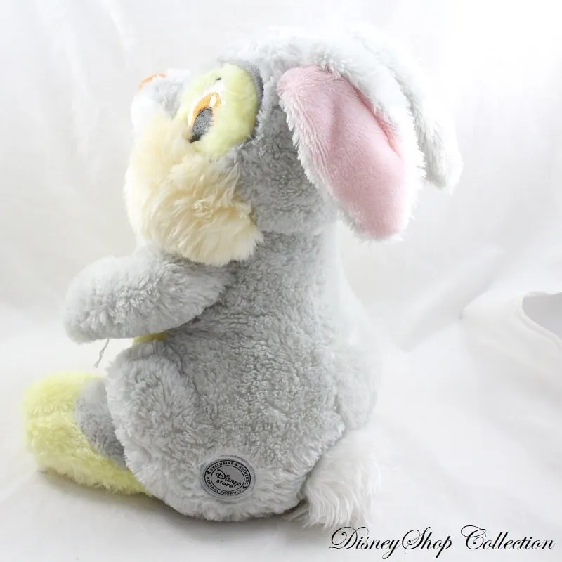 Peluche lapin Pan Pan DISNEY STORE gris jaune Panpan Disney 30 cm
