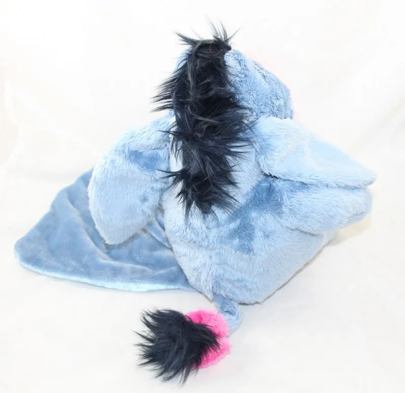 Peluche âne Bourriquet DISNEY NICOTOY couverture vichy satin bleu 3...