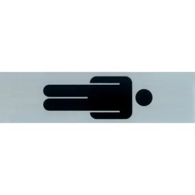 Plaque de porte adhésive PICKUP Homme vertical