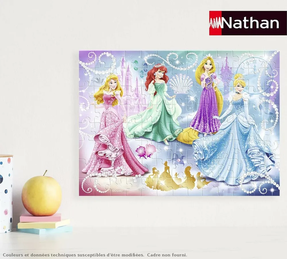 Puzzle princesses étincelantes disney 100 pcs