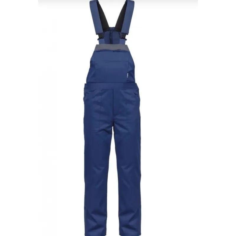 Salopette de travail Bleu marine Taille 44 Polyester / Coton 7 Poches Sangles épaules reglables VITO