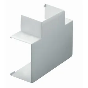 Té pour goulotte de distribution Viadis et goulotte d'installation PCABS ZH 40x25mm blanc Artic (16286)